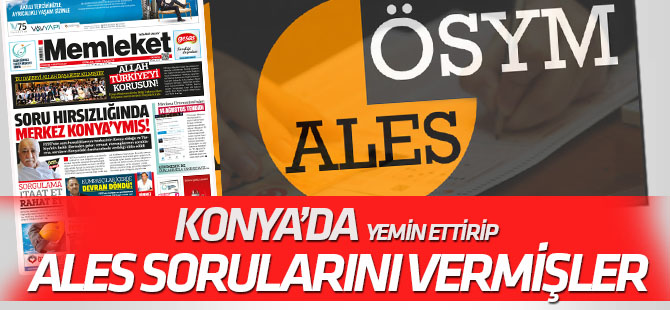 ALES sorularını Konya'da vermişler! Sınav sonuçları açıklanmadan tebrik etmişler
