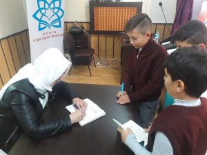 Derebucak'ta yazar öğrenci buluşması
