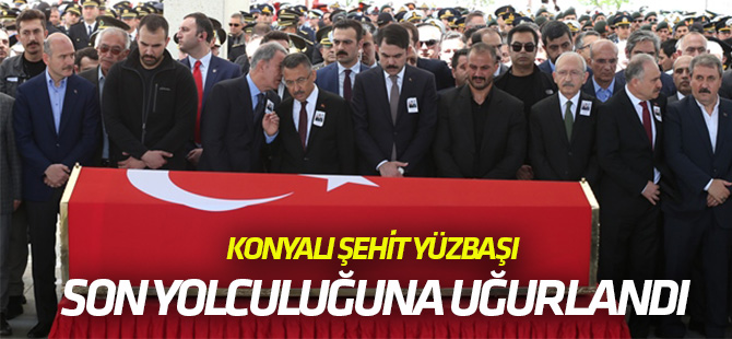 Şehit Yüzbaşı son yolculuğuna uğurlandı