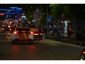 Kahramanmaraş’ta Galatasaraylı taraftarların galibiyet sevinci