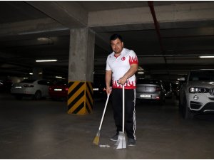 Otoparkta olimpiyatlara hazırlanıyor