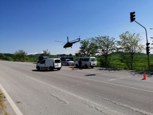Balıkesir’de trafik havadan denetlendi