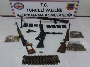 Tunceli’de teröristlere ait mağara imha edildi