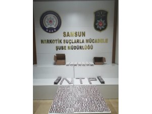Samsun’da 5 bin 376 adet uyuşturucu hap ele geçirildi