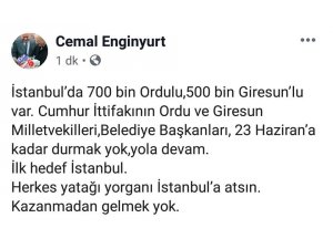 Enginyurt’tan Ordu ve Giresunlulara çağrı