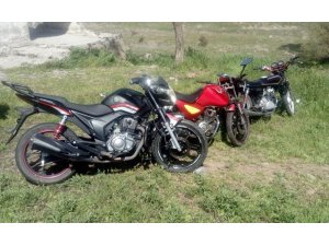 Motosiklet hırsızlarına jandarmadan baskın