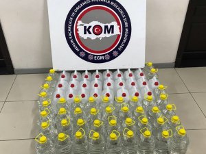 Mersin’de 340 litre sahte içki ele geçirildi