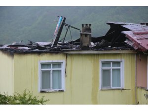 Ordu’da bir eve yıldırım düştü