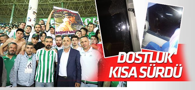 Dostluk kısa sürdü! Konyaspor'dan kınama