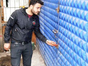 Esenler’de kolonları çatlayan bina boşaltıldı