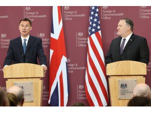 ABD Dışişleri Bakanı Pompeo, İngiliz mevkidaşı Hunt ile bir araya geldi