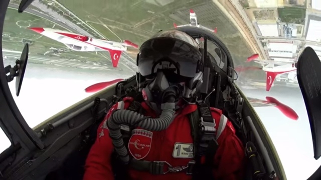 Konya’daki nefes kesen uçuş  Kokpit kamerasında
