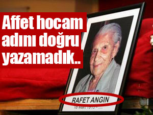 Refet Angın'a buruk veda..