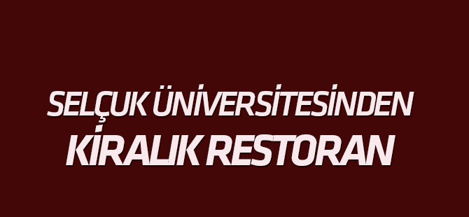 Selçuk Üniversitesi'nde kiralık cafe
