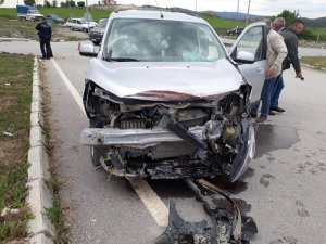 Hisarcık’ta trafik kazası: 1 yaralı