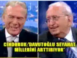 Cindoruk'tan Davutoğlu'na alaylı tepki VİDEO