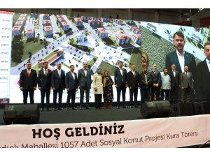 Bakan Kurum TOKİ sosyal konut kura törenine katıldı