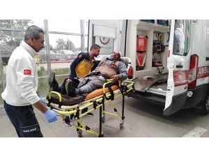 Engelli motosiklet devrildi: 4 Yaralı