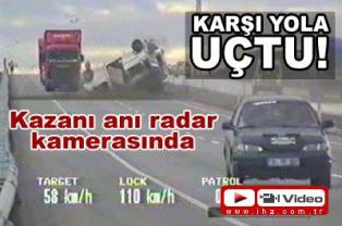 Kaza anı radar kamerasında