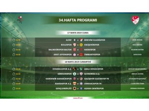 1. Lig’de son hafta fikstürü açıklandı