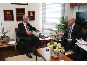 Bozkır'ın, ABD'nin Ankara Büyükelçiliği Maslahatgüzarı Hovenier'i kabulü