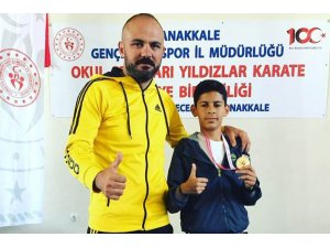 Alihan Şekerci, Çanakkale’de Türkiye şampiyonu oldu