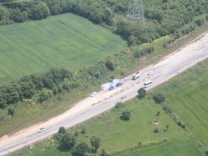 Jandarma’dan helikopterli  trafik denetimi