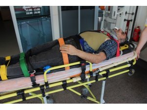 Bursa’da 4 metreden yere düşen kaynakçı yaralandı