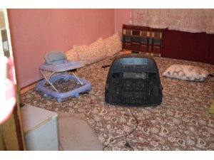 Üzerine televizyon düşen çocuk ağır yaralandı