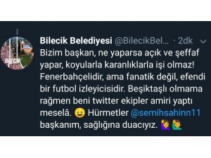 Bilecik Belediyesinin paylaşımı Fenerbahçe taraftarlarının tepkilerine neden oldu