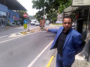 Sarıyer’de ters yönden gelen motosiklet yaşlı adama böyle çarptı