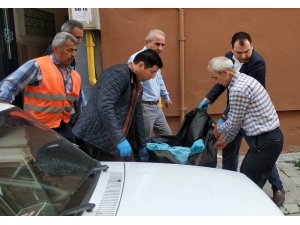 Koca dehşetindeki cenazeler otopsi için morga kaldırıldı