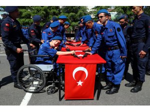 Tekirdağ'da engelli gençlerin "askerlik" sevinci