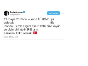Ergin Ataman: "O kupa Türkiye’ye gelecek"