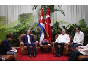 Dışişleri Bakanı Çavuşoğlu Küba Devlet Başkanı Canel ile görüştü