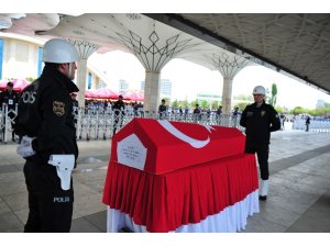 Şehit komiser yardımcısı son yolculuğuna uğurlandı