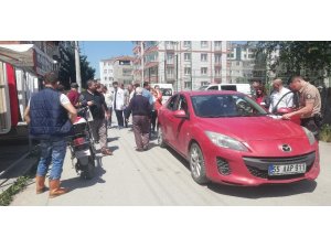 Otomobil ile motosiklet çarpıştı: 1 yaralı