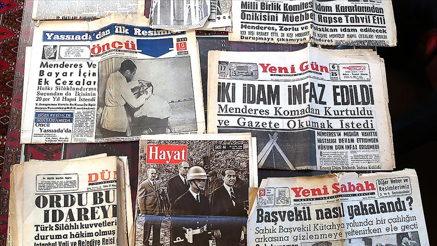 27 Mayıs darbesinin, gazete kupürlerindeki ayak sesleri