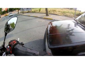 Trafikte ilginç görüntü