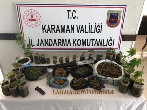 Karaman’da jandarmadan uyuşturucu operasyonu