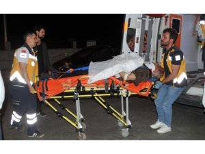 Bafra’da kamyonet devrildi: 2 yaralı
