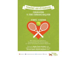 11. Forum Aydın Tenis Turnuvası başladı
