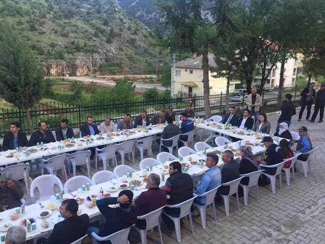 Derebucak'ta şehit yakınları ve gaziler iftarda buluştu