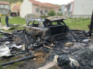 Bozüyük’te araç yangını