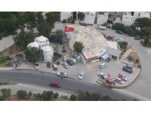 Bodrum'da helikopterli trafik denetimi