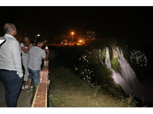 Antalya Düden Şelalesi’nde polisi alarma geçiren olay
