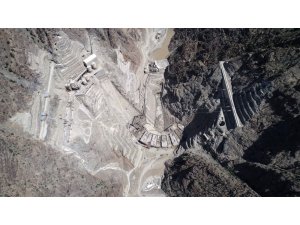 Yusufeli Barajı’nda birinci dalya tamam