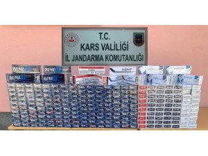 Kars’ta jandarma sigara kaçakçılarına göz açtırmıyor