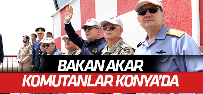 Bakan Akar, Konya’da Anadolu Ankası Tatbikatı’nın kapanış törenine katıldı