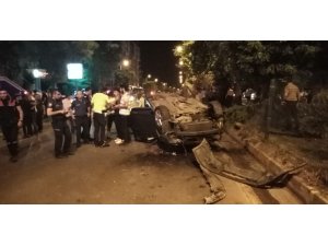 Otomobil takla attı: 1 Yaralı